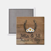 Horseshoe Wedding Favor Magnet (Recto/Verso)