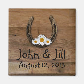Horseshoe Wedding Favor Magnet (Devant)