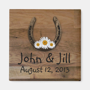 Horseshoe Wedding Favor Magnet