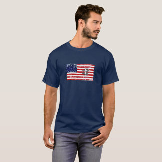 Horseshoe Werpen Basic Donkere T-Shirt USA
