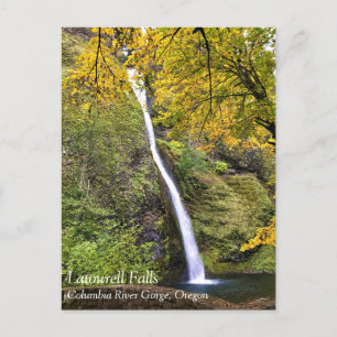 Horsetail-Herfsten, Columbia River Gorge, Oregon P Briefkaart
