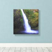 Horsetail-Herfsten, Oregon Canvas Afdruk (Insitu (Houten vloer))