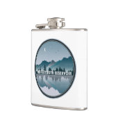 Horsetooth Reservoir Colorado Reflectie Heupfles (Links)