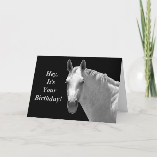 Horsey Birthday Kaart (Voorkant)