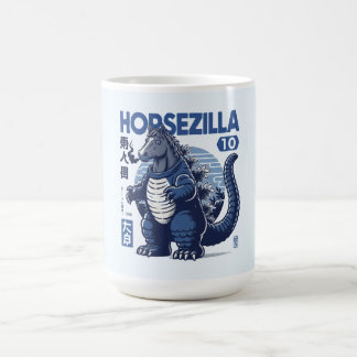 Horsezilla Shirt | Giant Monster Horse Art | Epic Koffiemok