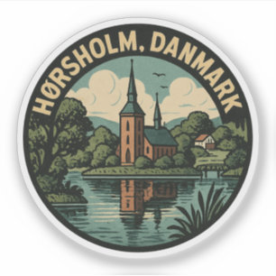 Hørsholm Denemarken Kerk Sticker