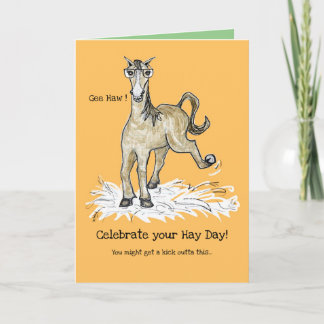 Horsing Around Birthday-kaart Kaart