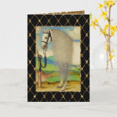 Horsing enkel rond kaart (Gele Bloem)