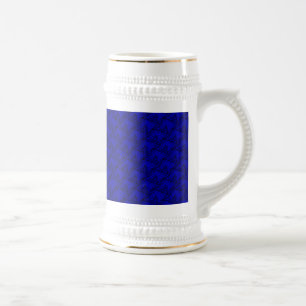 Horskoppen in blauwe artdeco bierpul