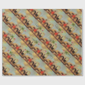 HORSRIDING, HOEFIJZERS EN SAMROKKEN CADEAUPAPIER (Vlak)