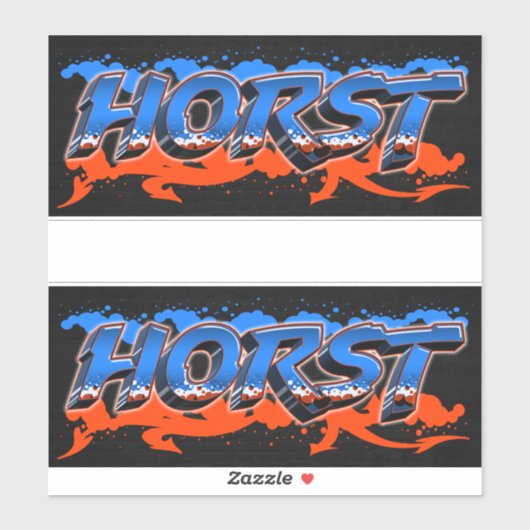 Horst Vorname Name Graffiti Aufkleber Sticker (Vel)