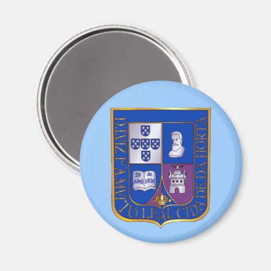 Horta Faial Açores - Aimant de cuisine (Recto/Verso)