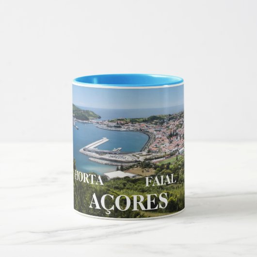 Horta Faial Panoramic Mok (Midden)