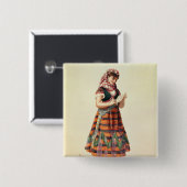 Hortense Schneider Vierkante Button 5,1 Cm (Voorkant /achterkant)