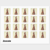 Hortense Schneider Vierkante Sticker (Vel)