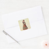 Hortense Schneider Vierkante Sticker (Envelop)