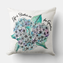 Hortensia bloem kussen