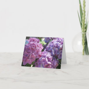 hortensia-briefkaart kaart