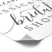 Hortensia Bruidsboeket Bruiloft Welcome Bord Poster (Hoek)