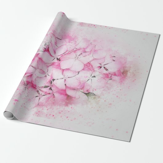 Hortensia Cadeaupapier (Uitgerold)