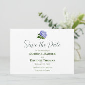 Hortensia Huwelijk Uitnodigingskaarten Save The Date (Staand voorkant)