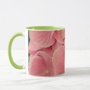 Hortensia Hydrangea roze pastelkleurige bloemen bl Mok