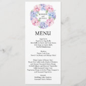 Hortensia Menu Trouwmenu (Voorkant)