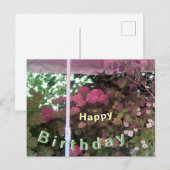 Hortensia onder Zonnescherm Gefeliciteerd met je V Briefkaart (Voorkant / Achterkant)