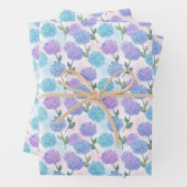  hortensia patroon inpakpapier vel (In situ)