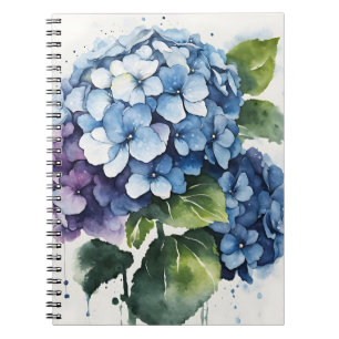 Hortensia - Watercolor bloemen Notitieboek