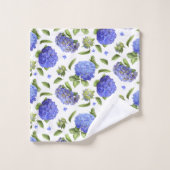 Hortensias bleus (Gant de toilette)