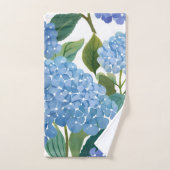 Hortensias bleus | Beau buisson floral (Serviette à main)