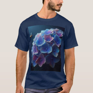 Hortensia's Floral Paarse en Blauw T-shirt