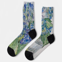 Hortensia's in Water Crew Soks
