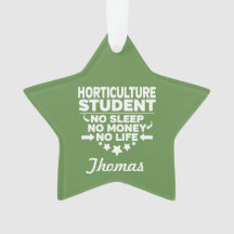 Horticulture College Student Pas de vie ou d'argen