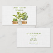 Horticulturistische groene Planten Visitekaartje (Voorkant / Achterkant)
