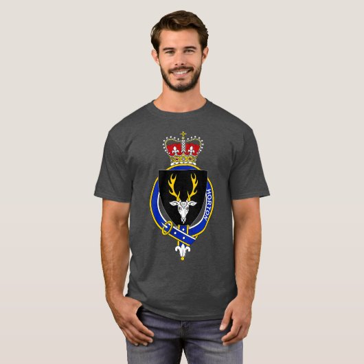 Horton Coat of Arms Family Crest T-shirt (Voorkant volledig)
