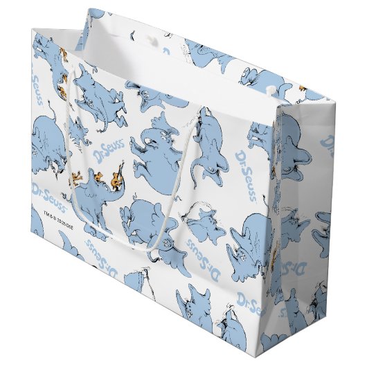 Horton Hears A Who Monkey Pattern Groot Cadeauzakje (Voorkant Gekanteld)