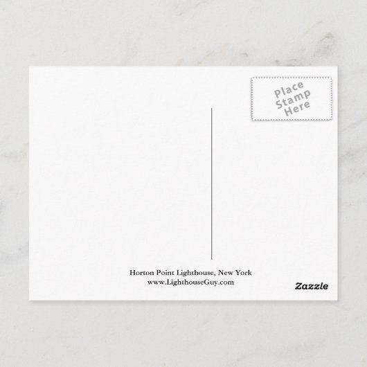 Horton Point Lighthouse, Briefkaart van New York (Achterkant)