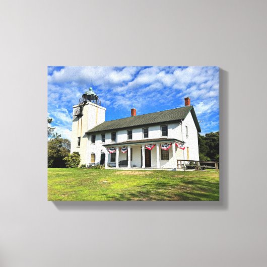 Horton Point Vuurtoren New York gewikkeld Canvas (Voorkant)