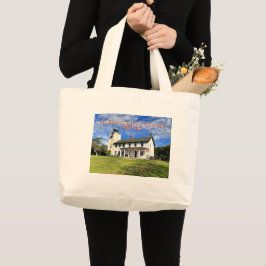Horton Point Vuurtoren New York Grote Canvas tas