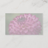 Hortus - carte de visite de dahlia (Dos)