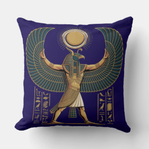 Horus de gevleugelde zonwacht kussen