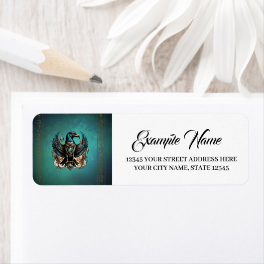 Horus de valkengod. etiket (Insitu)