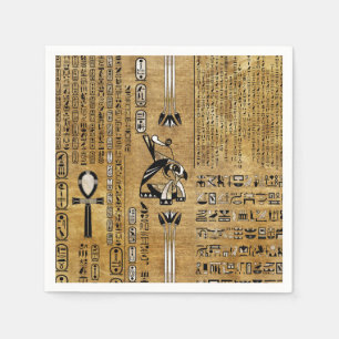 Horus - Egyptische Hor - Gold en Pearl Servet