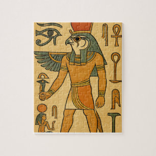 Horus Falcon God Oude Egypte Puzzel Kunst