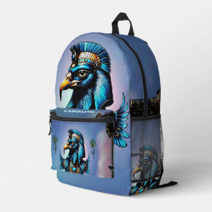 Horus is de Egyptische valkengod. Bedrukte Rugzak