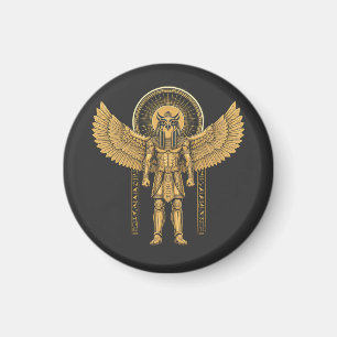 Horus met Zonneschijf  Magneet