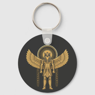 Horus met Zonneschijf Sleutelhanger