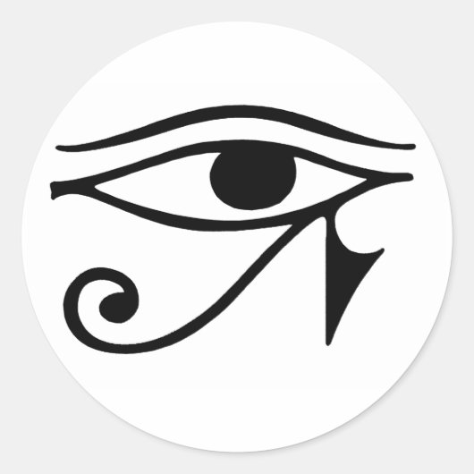 horus ronde sticker (Voorkant)